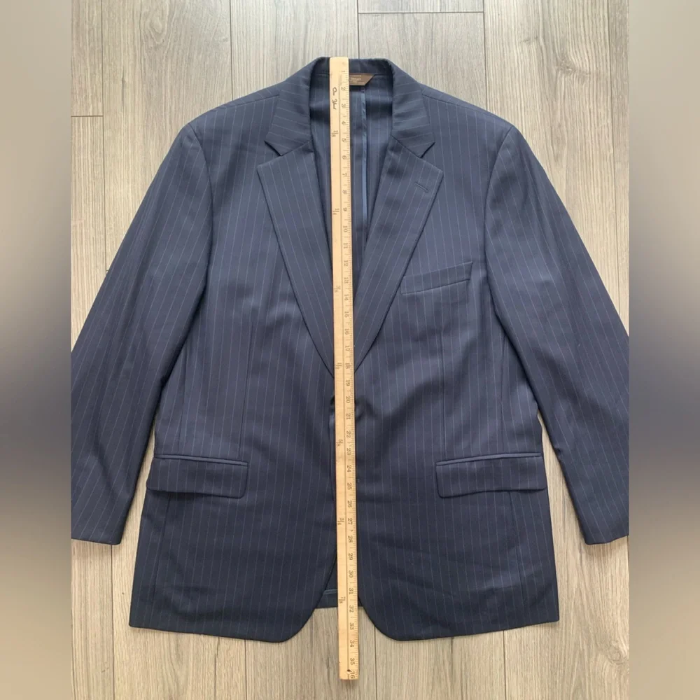 Paul Stuart Stuart IIl Silky Powder‎ Water Resistant Wool Sport Coat Jacket 48L